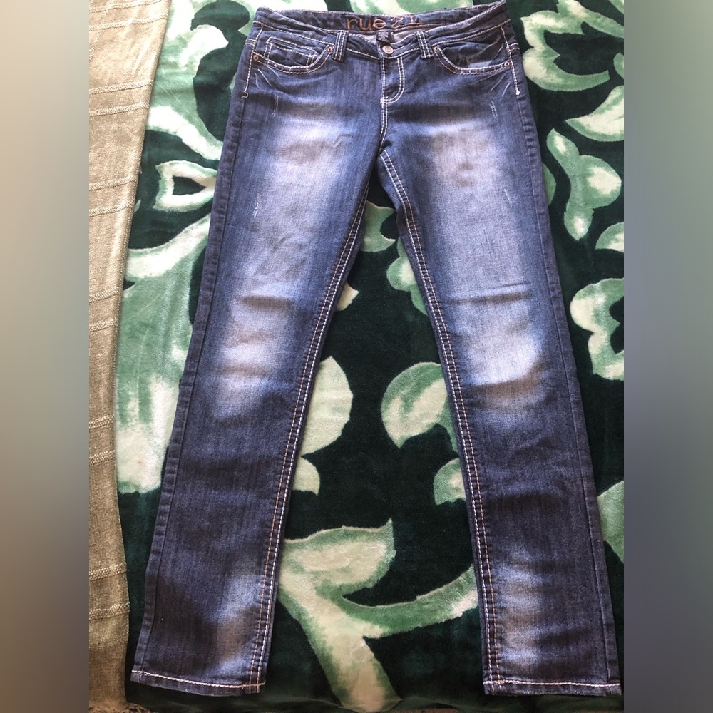 Sexy Women’s Dark Wash Skinny Jeans